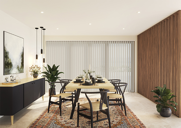 Shimmer (Blackout), Antique Brown - Vertical Blind - Image 8